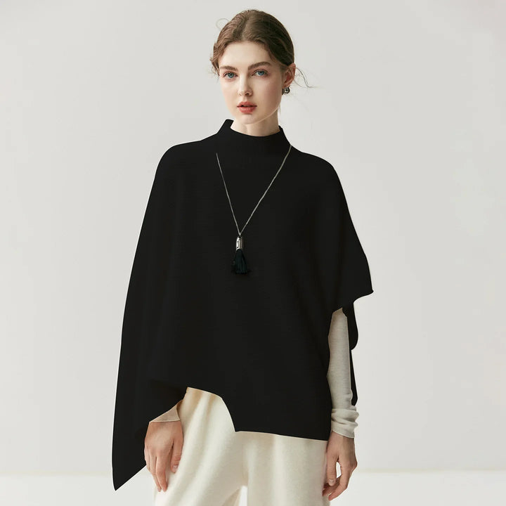 Stadtlinie Damen Kaschmir-Mix Poncho