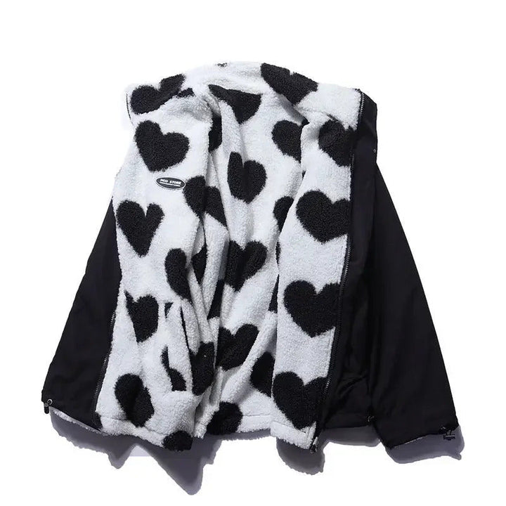 Daria - Wendbare Jacke mit Herzchen