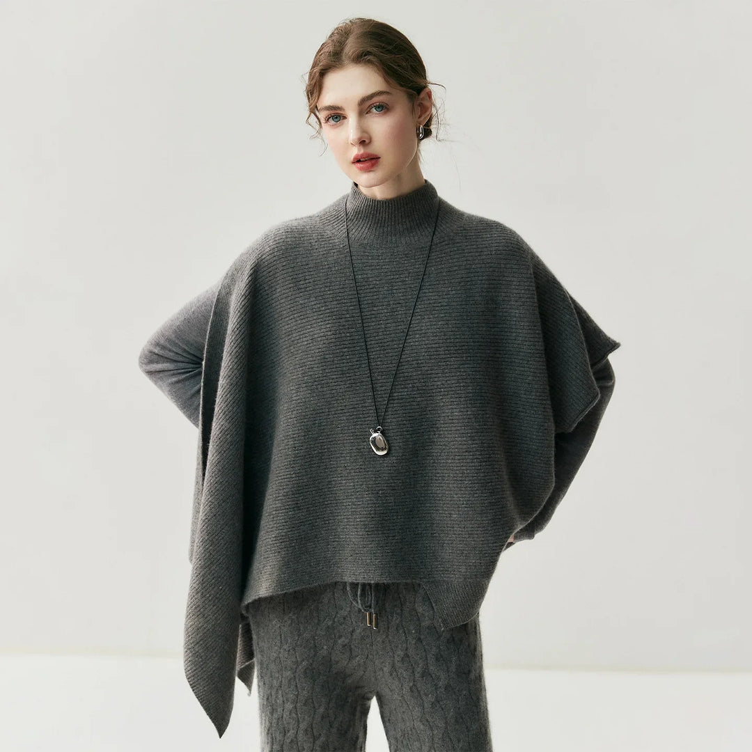 Stadtlinie Damen Kaschmir-Mix Poncho