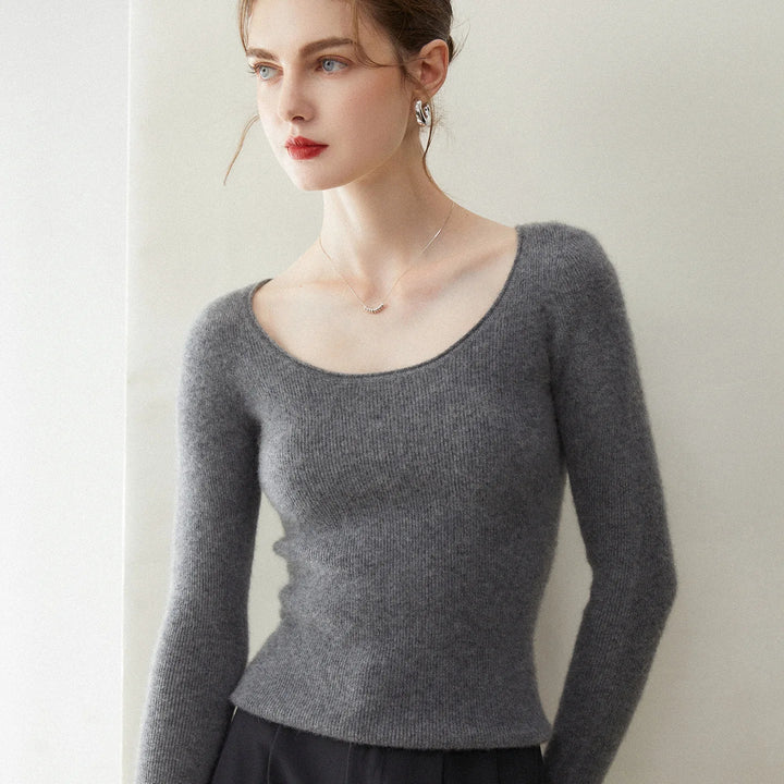 Eleganter Damen Wollpullover