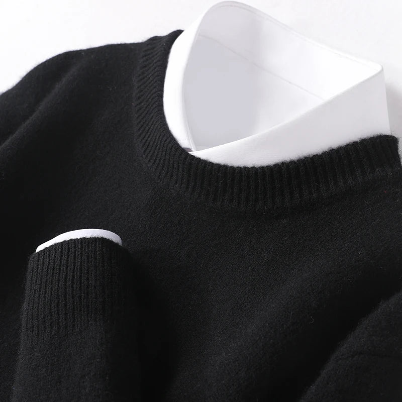 Herren Wollpullover weich und flauschig