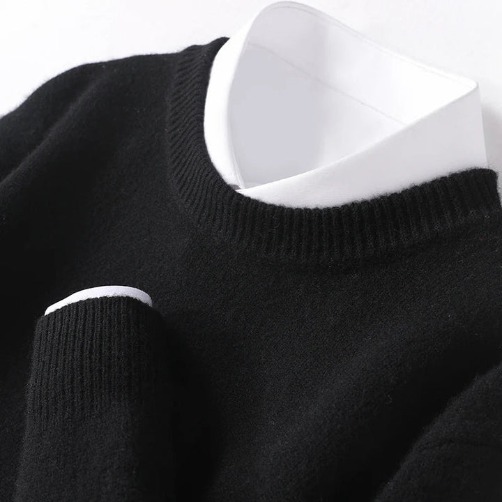Herren Wollpullover weich und flauschig