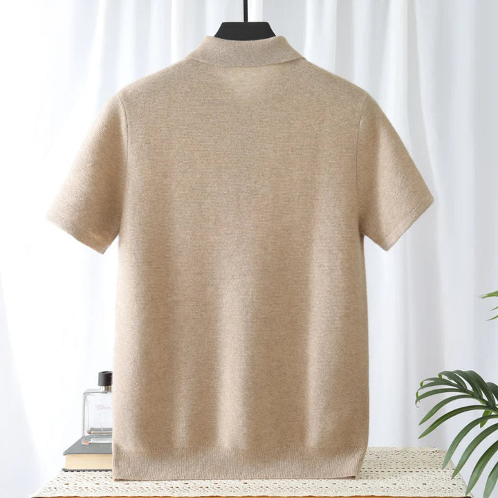 Herren Polo aus 95% Wolle