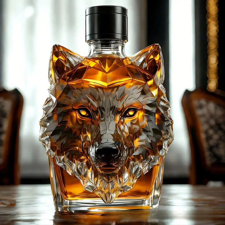 Wolfkopf Whiskeyflasche - Limitierte Auflage
