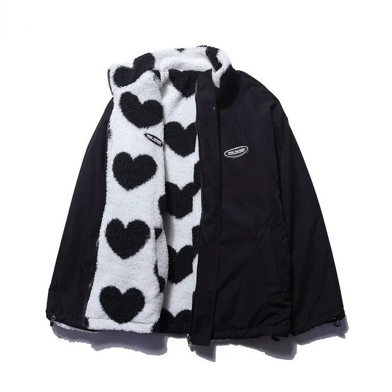 Daria - Wendbare Jacke mit Herzchen