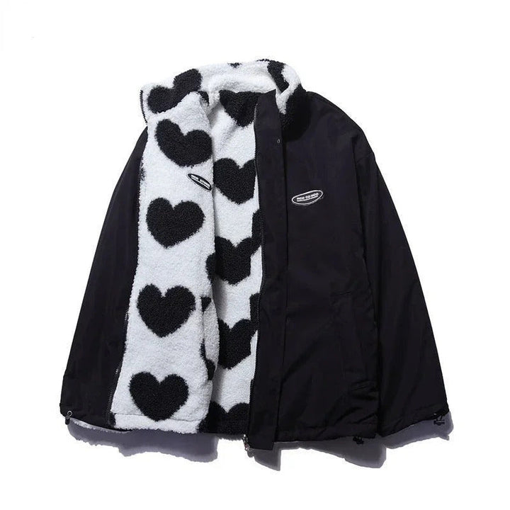 Daria - Wendbare Jacke mit Herzchen