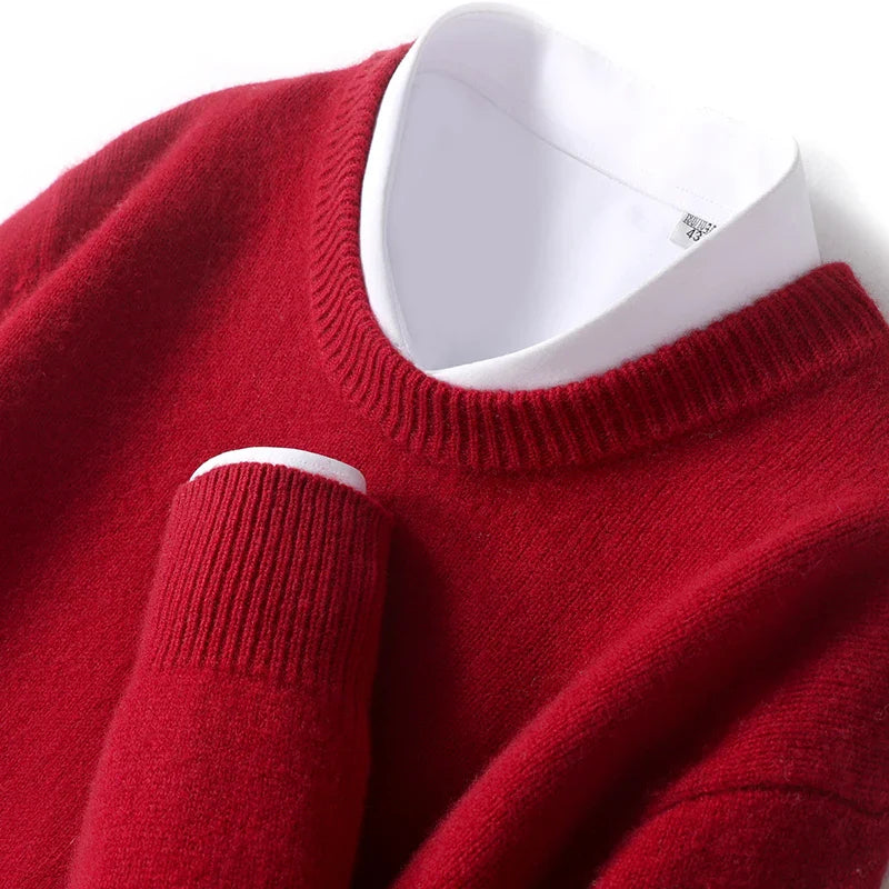 Herren Wollpullover weich und flauschig