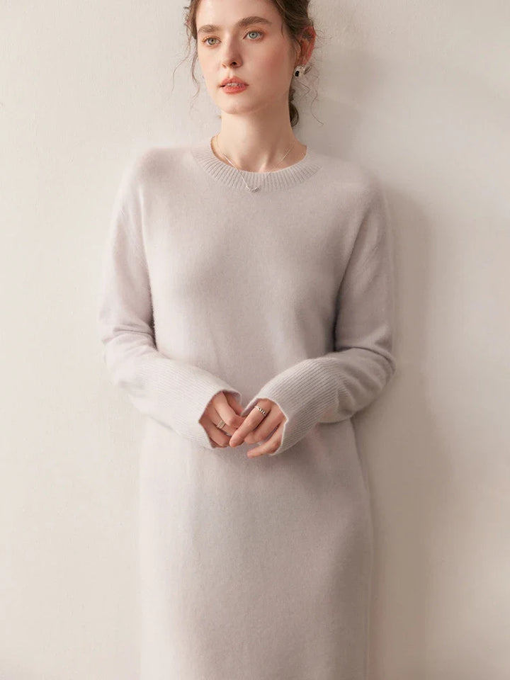 Kaschmir Midikleid zeitlos schlicht & edel für Herbst und Winter
