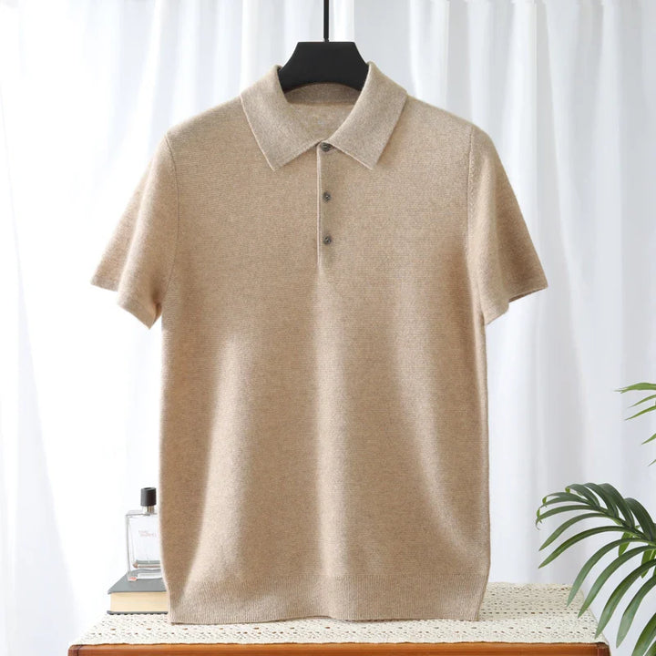 Herren Polo aus 95% Wolle