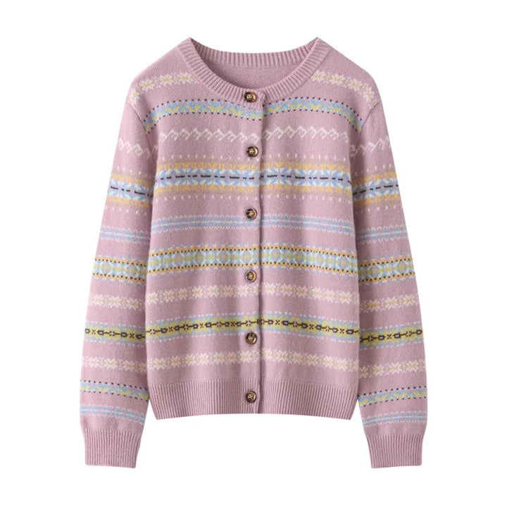 Kaschmir Damen Strickjacke dick gestrickt & warm für Herbst und Winter