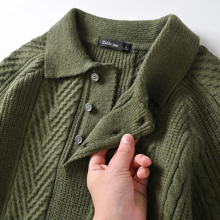 Herren Luxus Wollpullover