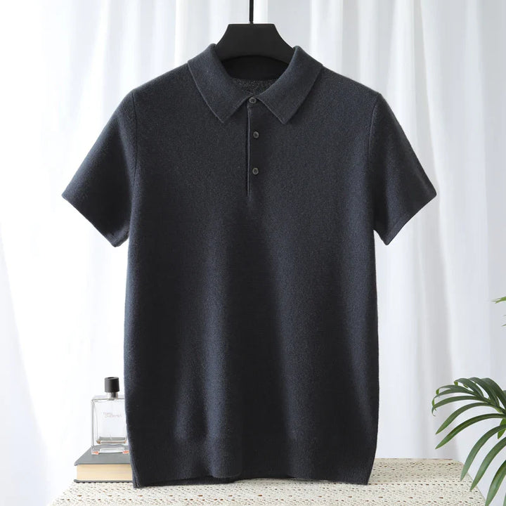 Herren Polo aus 95% Wolle