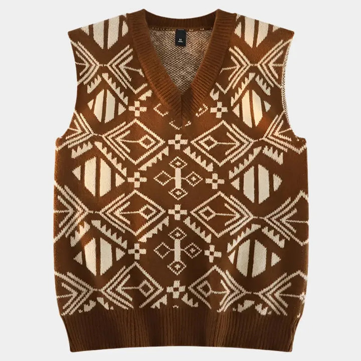 Akademische Retro-Strickweste