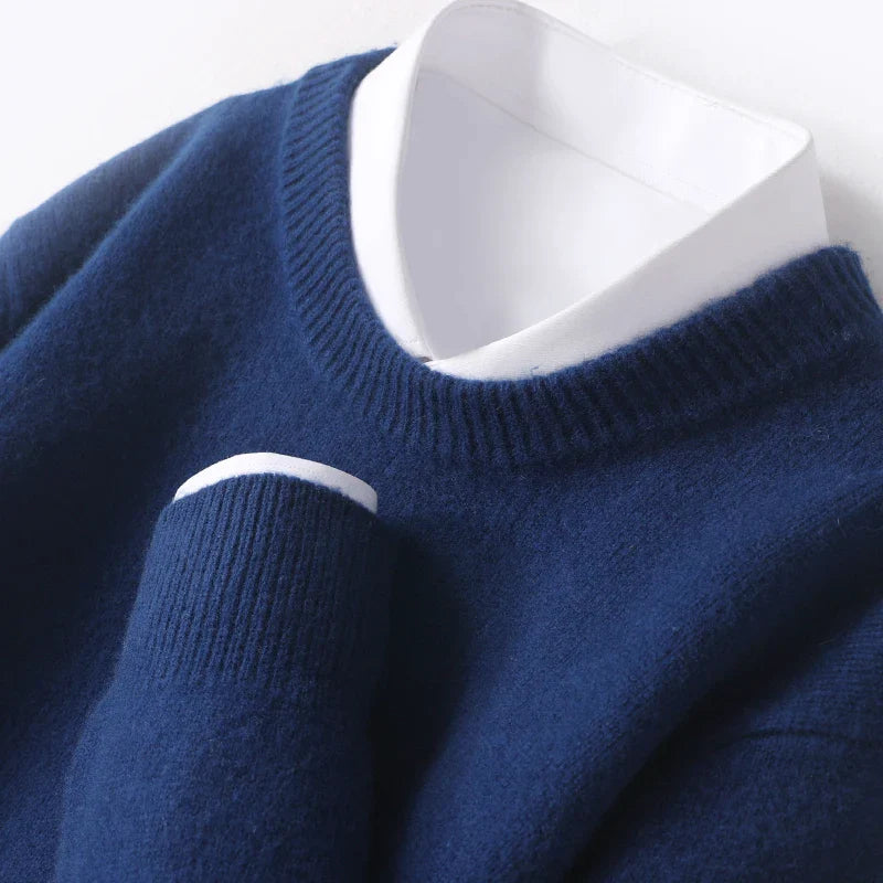 Herren Wollpullover weich und flauschig