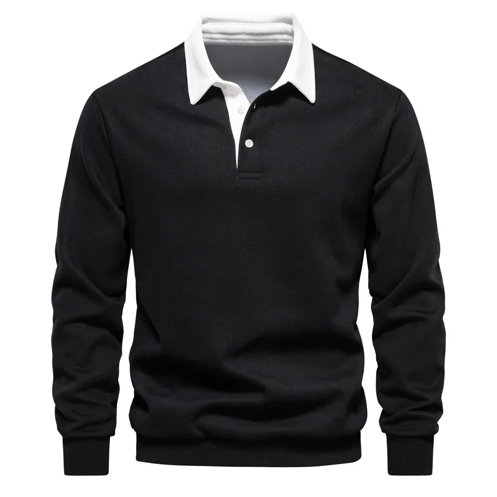 Weston - Luxuriöses Langarm-Polo