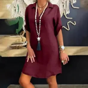 PAULINE - Leinenkleid