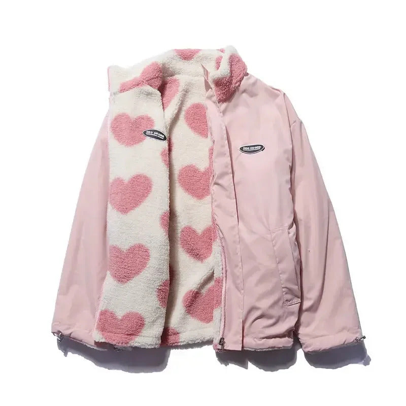 Daria - Wendbare Jacke mit Herzchen