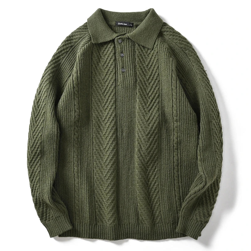 Herren Luxus Wollpullover