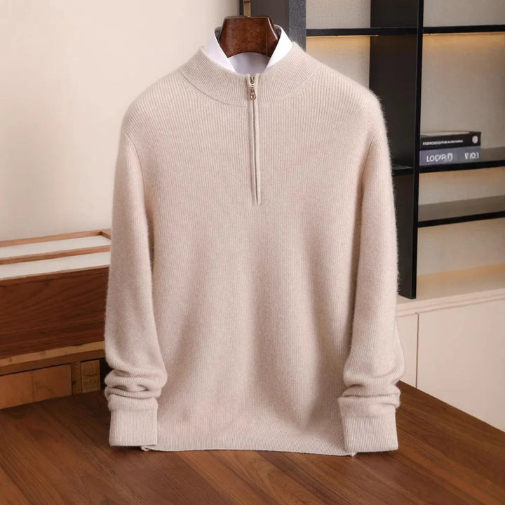 Herren Kaschmir Mix Pullover, warm und modern