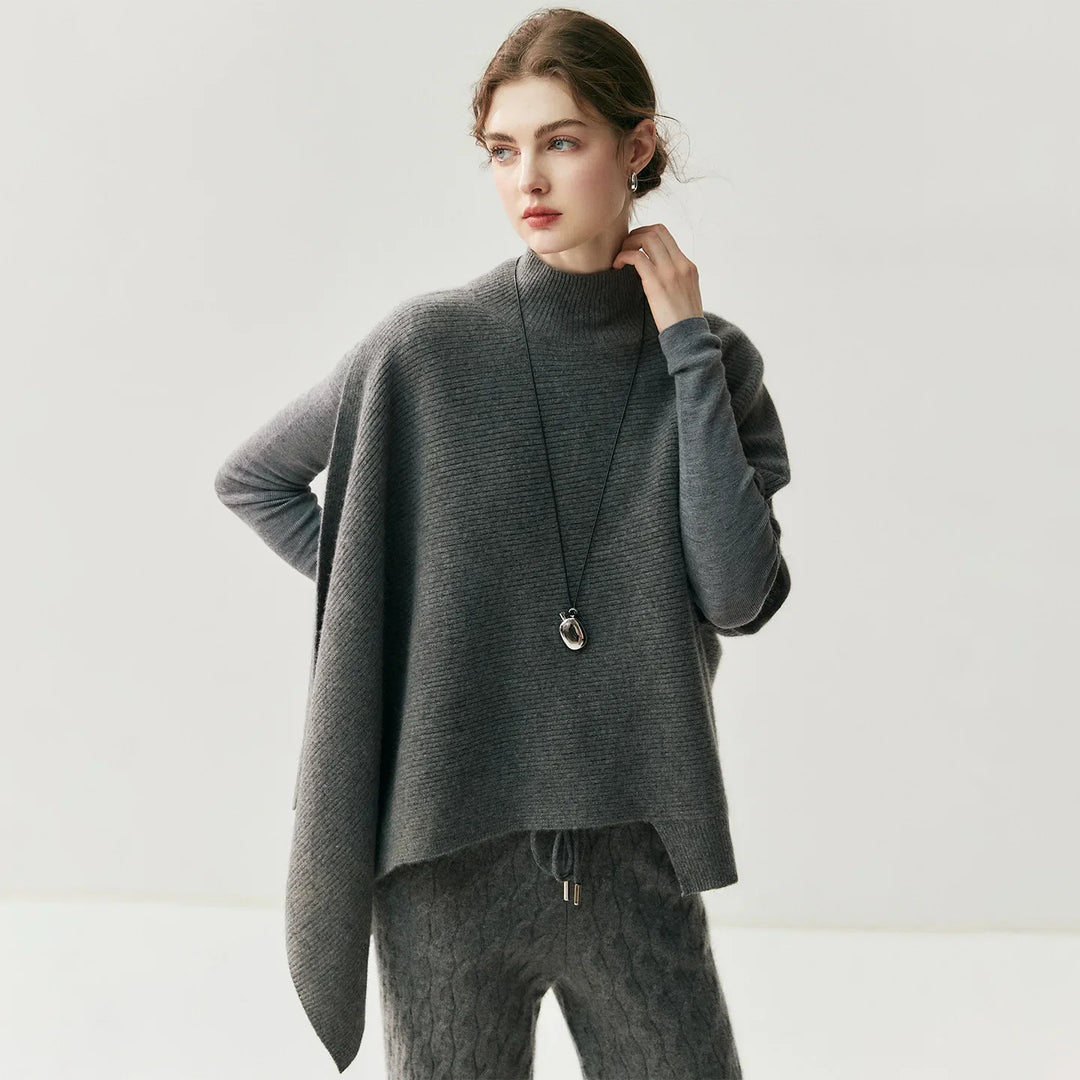 Stadtlinie Damen Kaschmir-Mix Poncho
