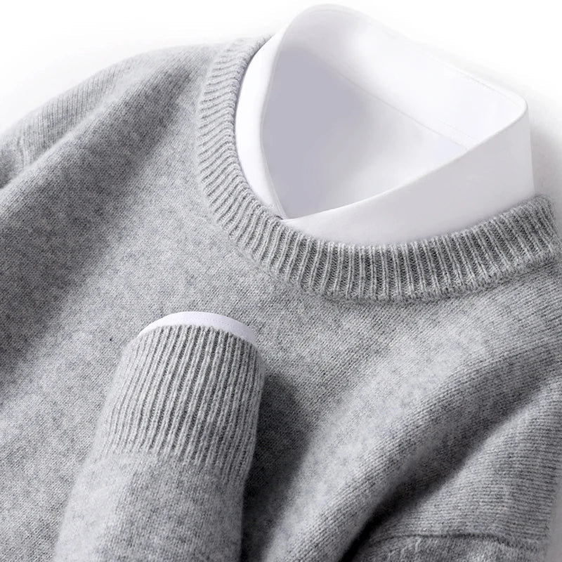 Herren Wollpullover weich und flauschig