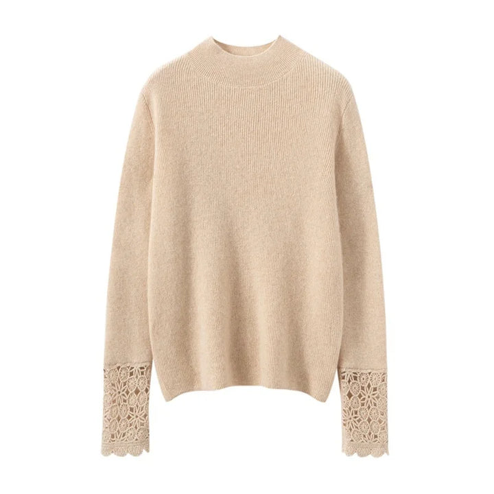 Damen Wollpullover mit halbhohem Kragen – weich, bequem & elegant