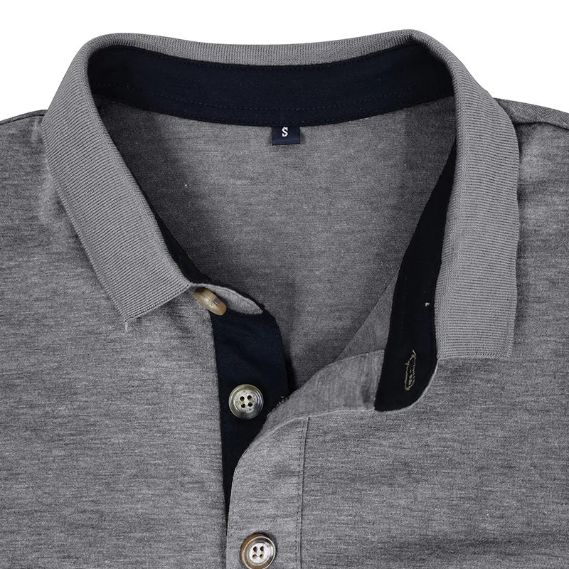 Jörg Herren Langarmshirt in Unifarbe