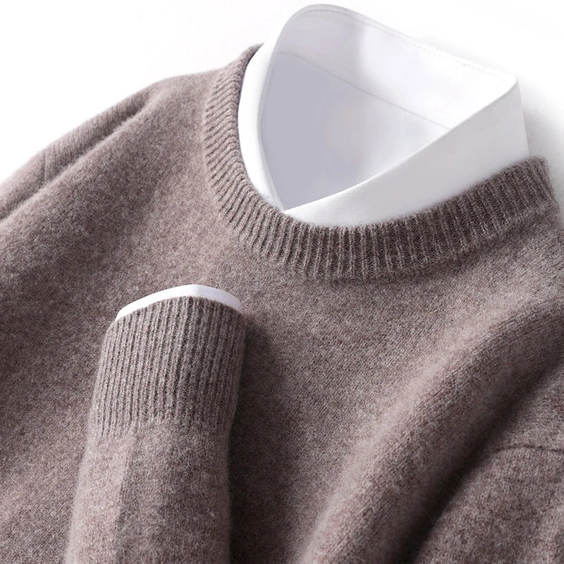 Herren Wollpullover weich und flauschig