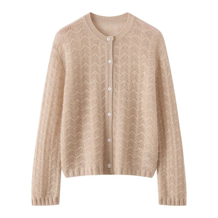 Kaschmir Damen Strickjacke offen, edel für Herbst und Winter
