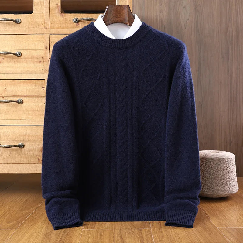 Herren Wollpullover warm und elegant