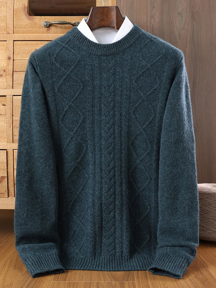 Herren Wollpullover warm und elegant