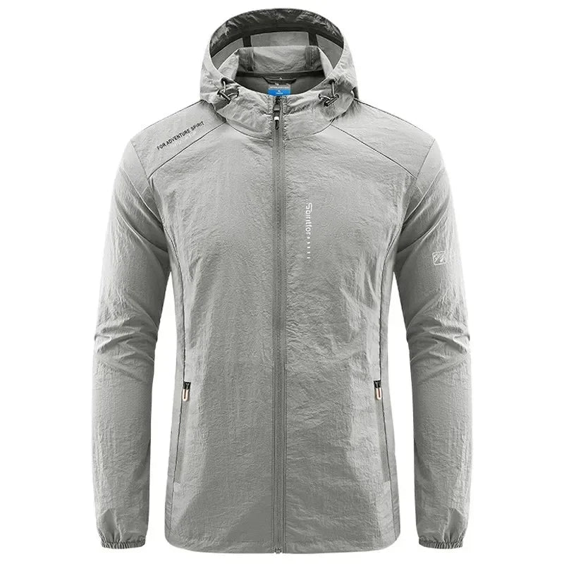 Wasserdichte Outdoor-Jacke mit Tasche und Reissverschluss