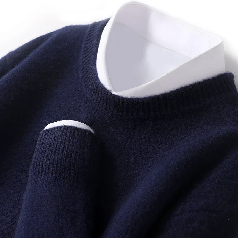 Herren Wollpullover weich und flauschig