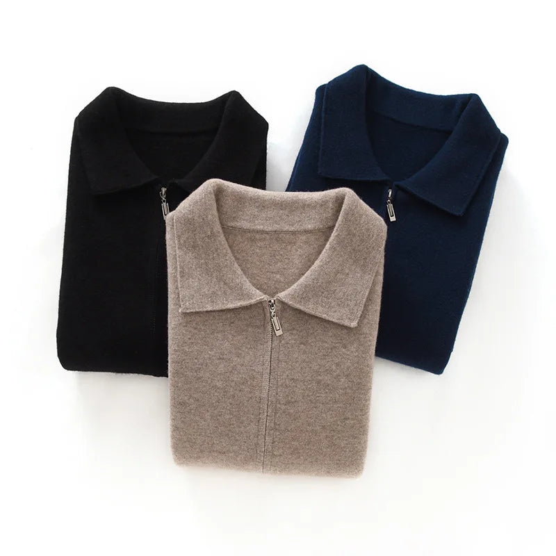 Stadtlinie Herren Woll Strickjacke