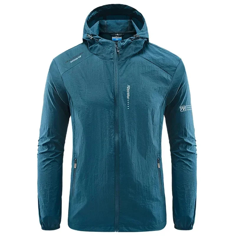 Wasserdichte Outdoor-Jacke mit Tasche und Reissverschluss