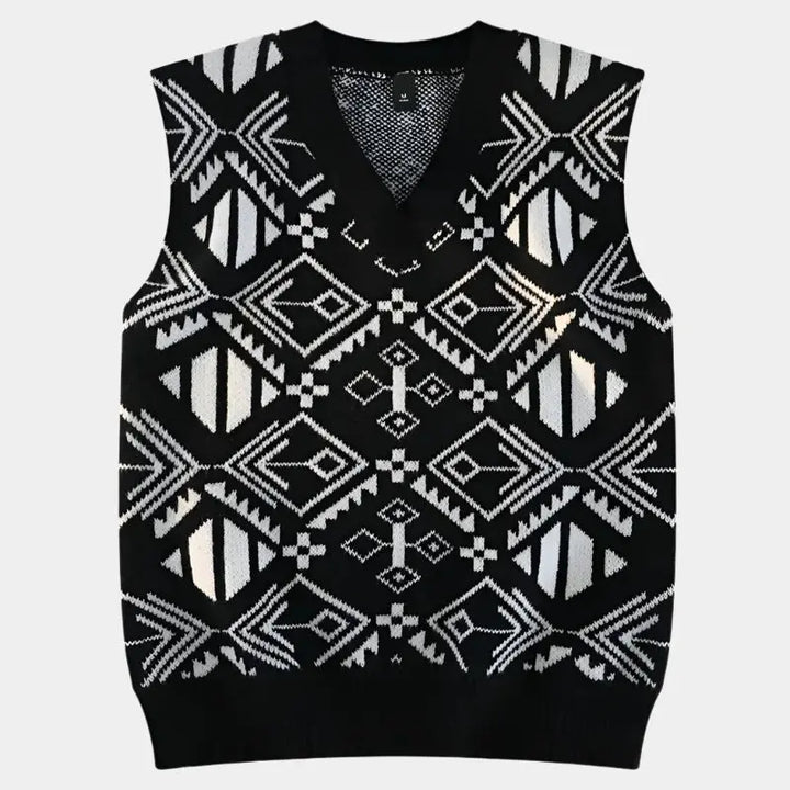 Akademische Retro-Strickweste