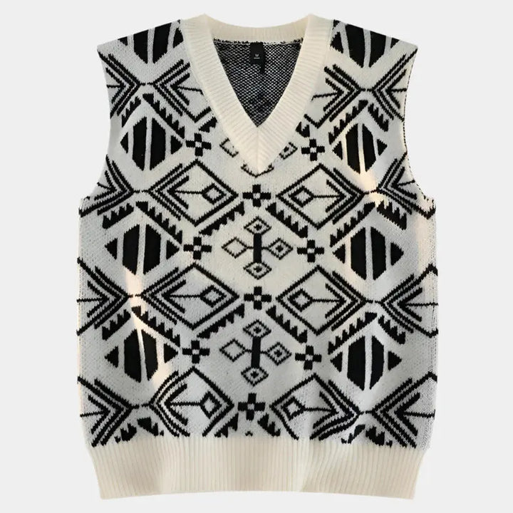 Akademische Retro-Strickweste