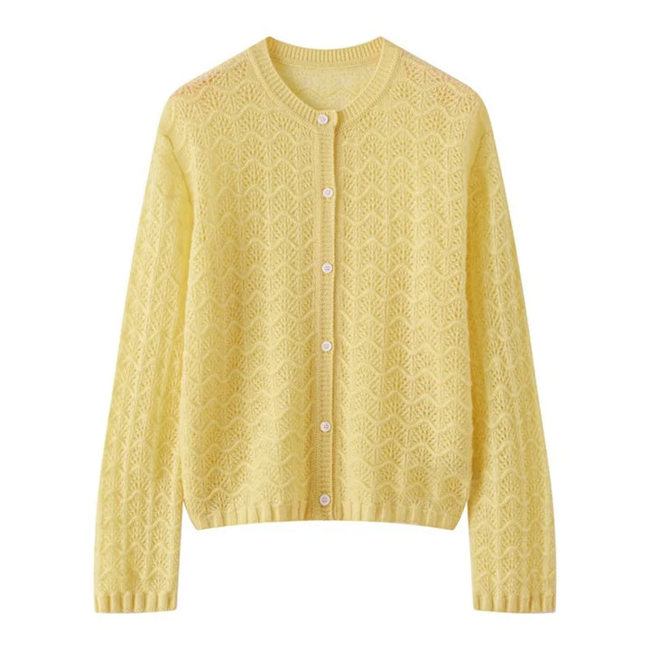 Kaschmir Damen Strickjacke offen, edel für Herbst und Winter