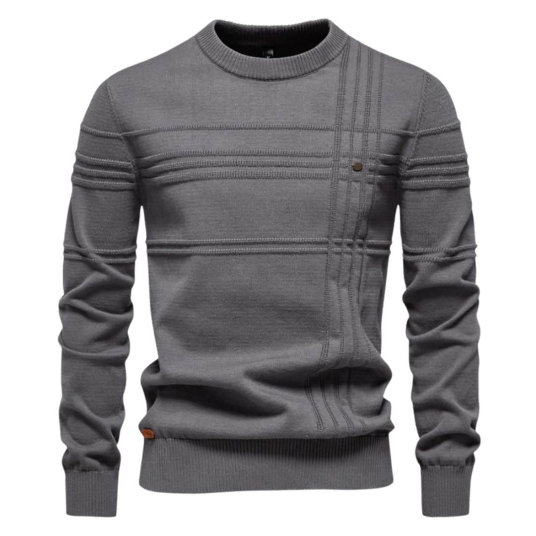 Leandro - Eleganter Pullover für Herren mit Karodesign