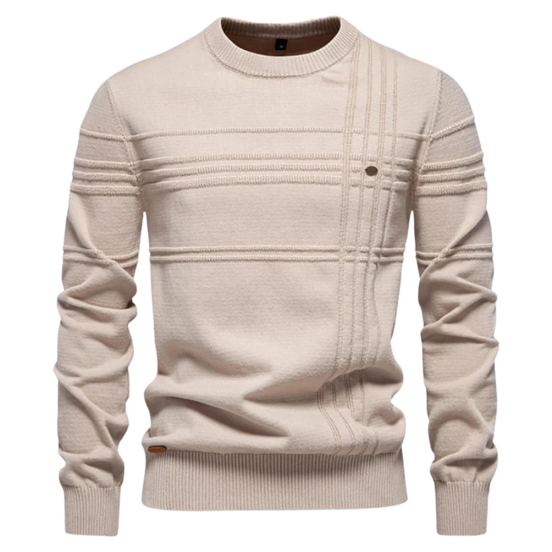 Leandro - Eleganter Pullover für Herren mit Karodesign