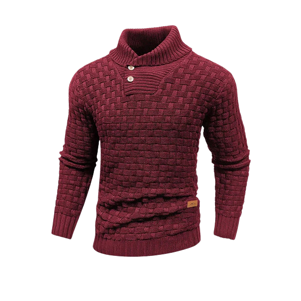 Zach Lässiger Pullover aus Strukturstrick