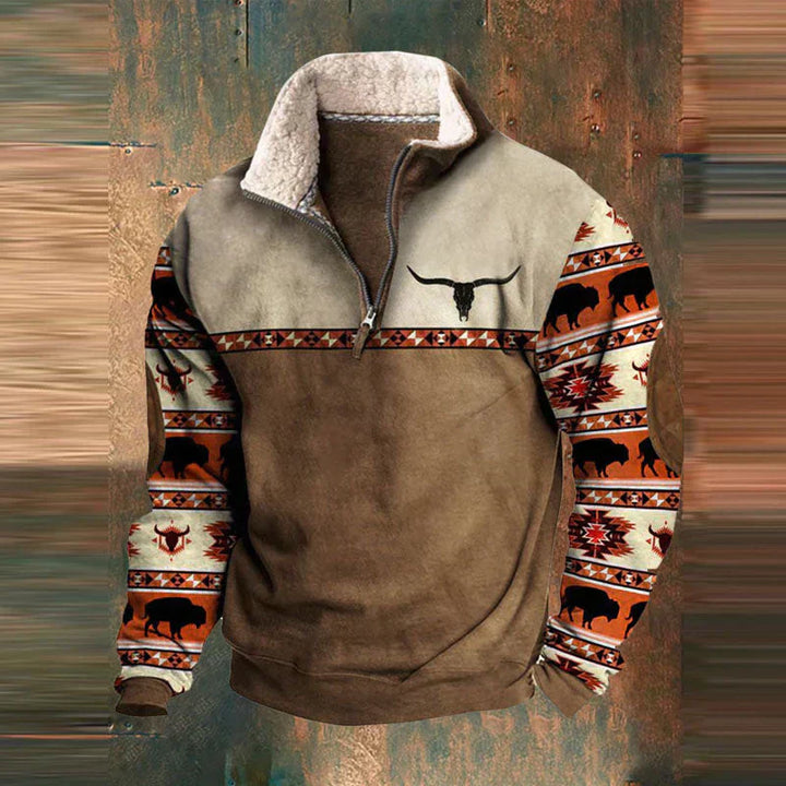 Daniel - Fleece-Pullover mit Viertel-Reissverschluss