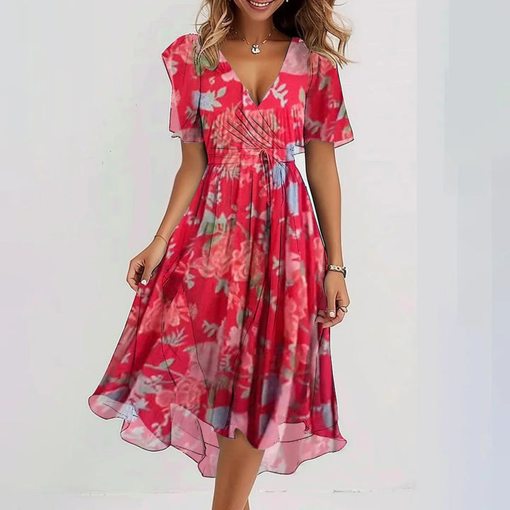 GRACE - Elegantes Kleid mit kurzen Ärmeln