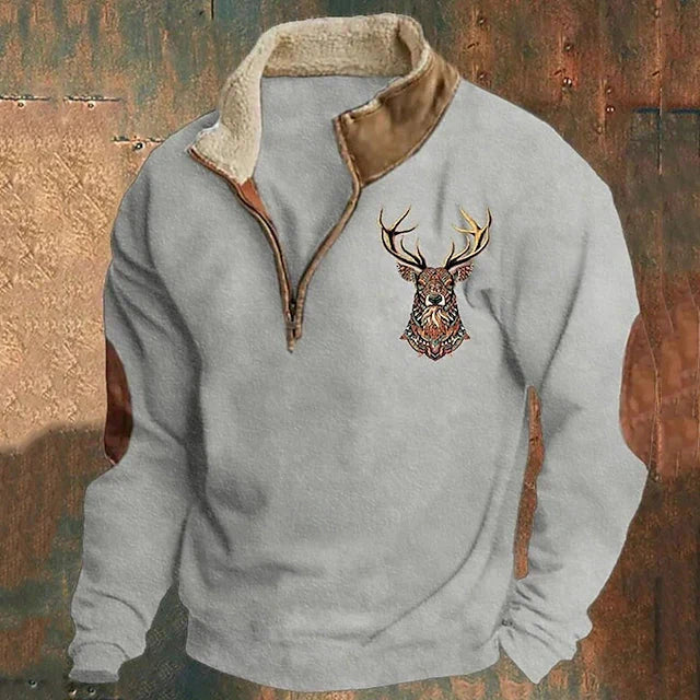 Christian - Pullover mit Hirschdetail