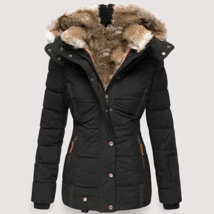 Marylin – Warmer Wintermantel mit Pelzfutter
