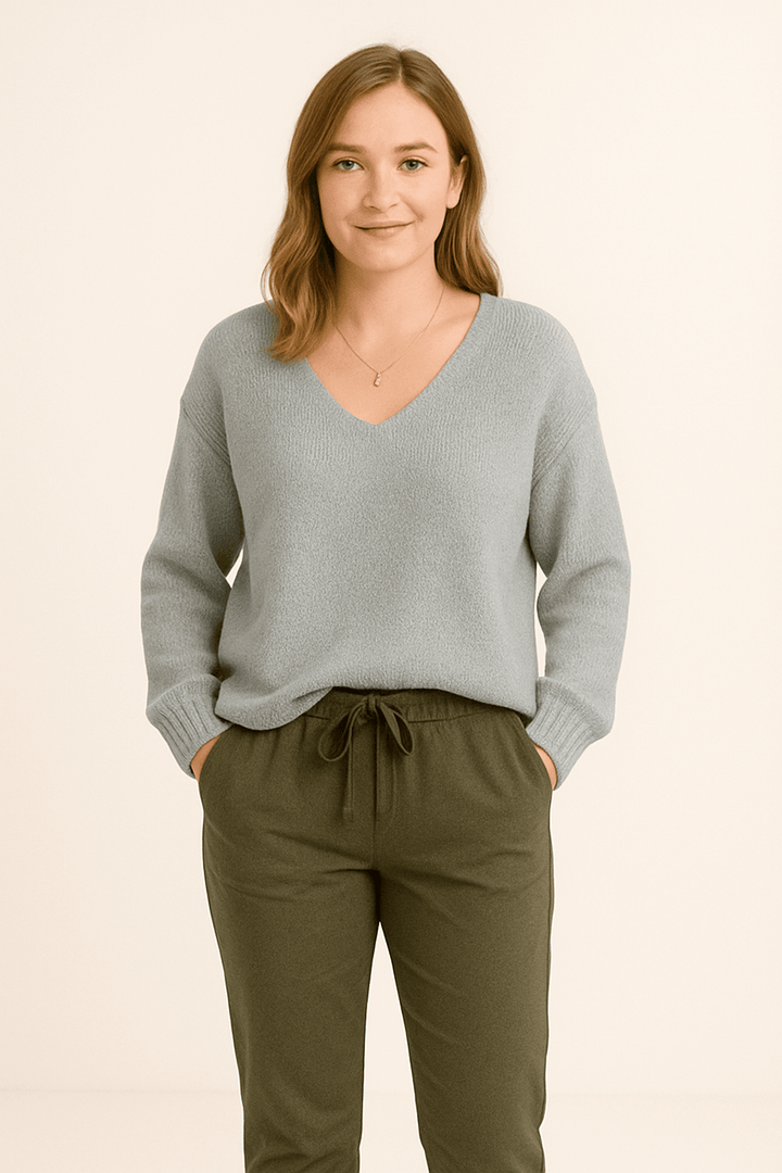 HERBERGER | Damen Lockerer Strickpullover mit elegantem Schnitt
