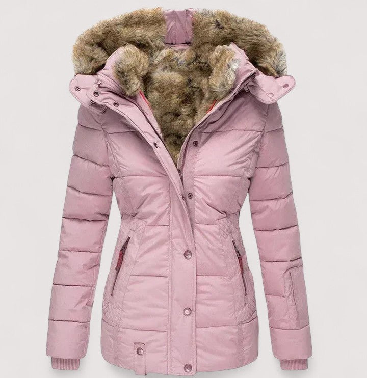 Marylin – Warmer Wintermantel mit Pelzfutter
