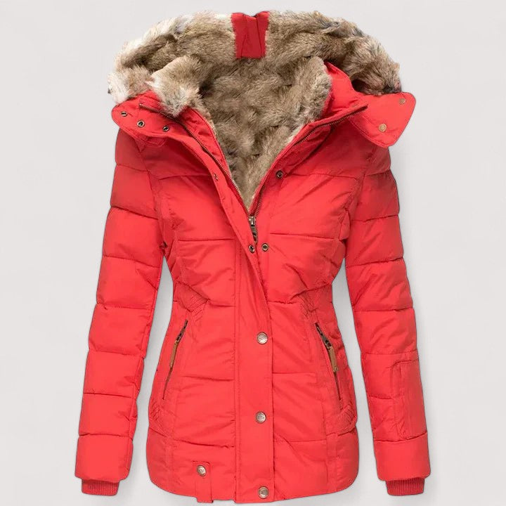 Marylin – Warmer Wintermantel mit Pelzfutter