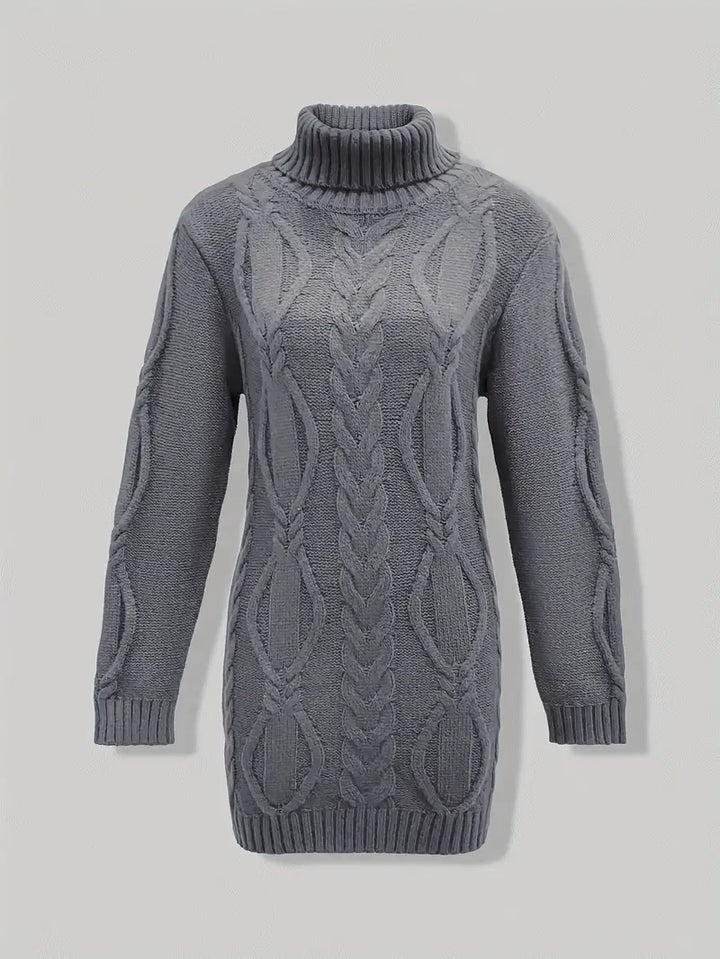Narda™ Damen Rollkragen Kleid