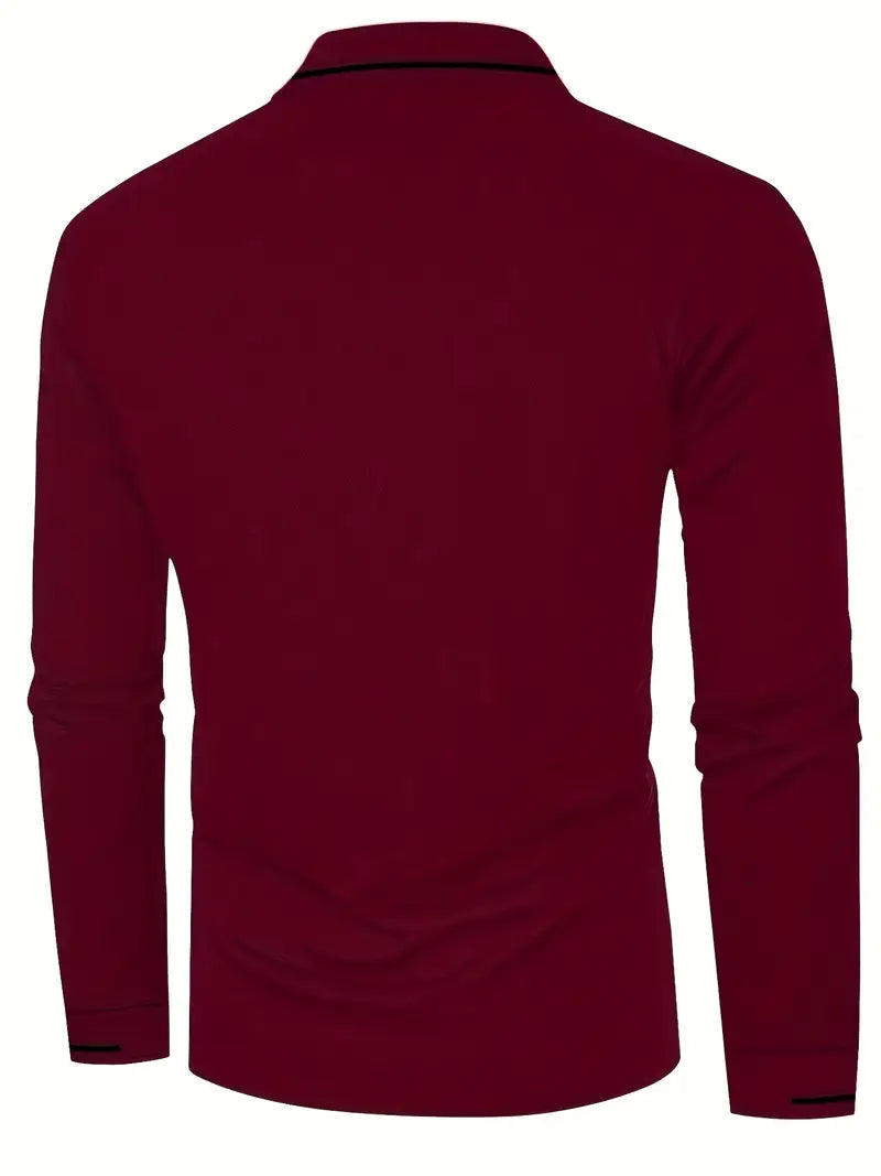 MICHAEL - Elegantes Langarm-Polo